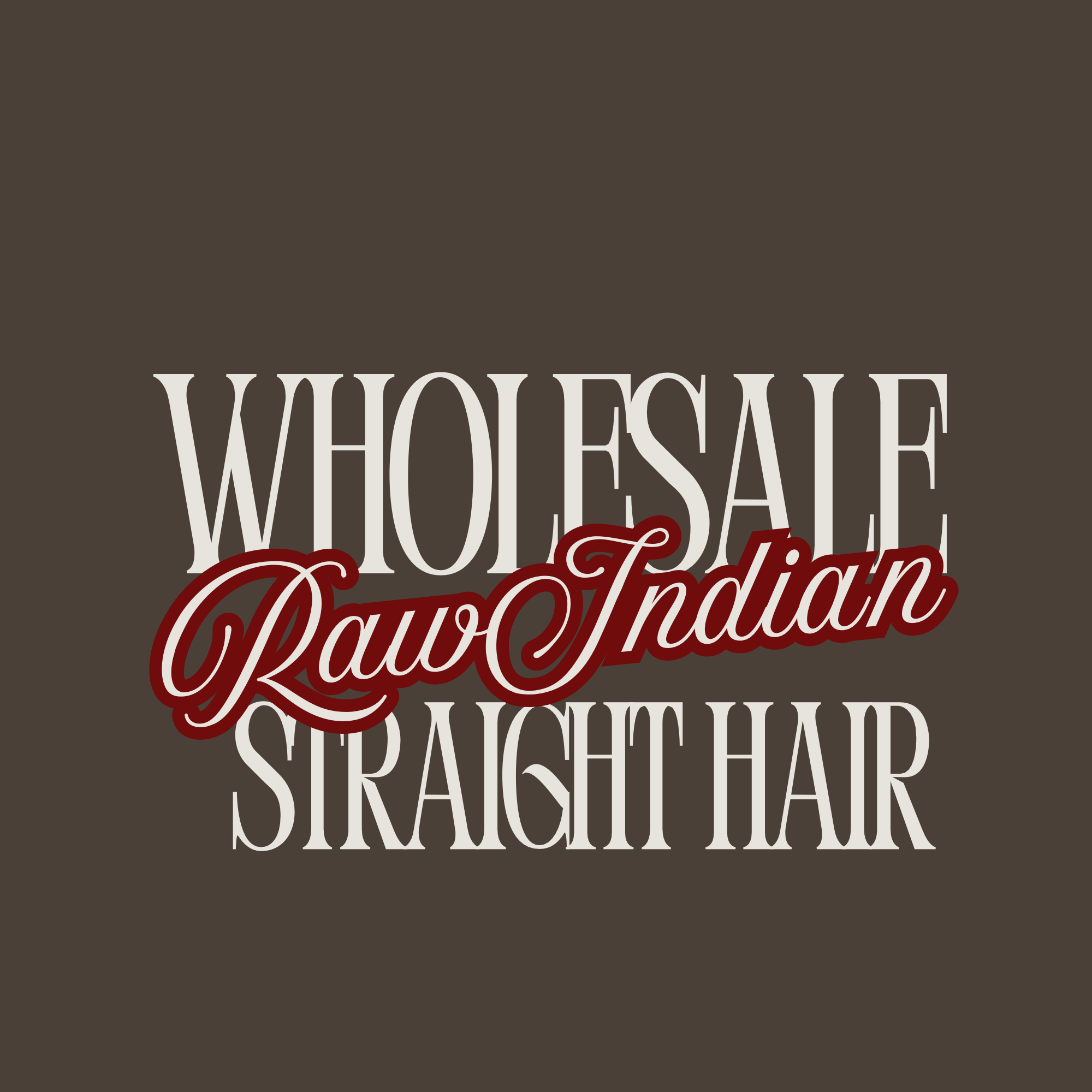Wholesale Raw Indian Straight Hair