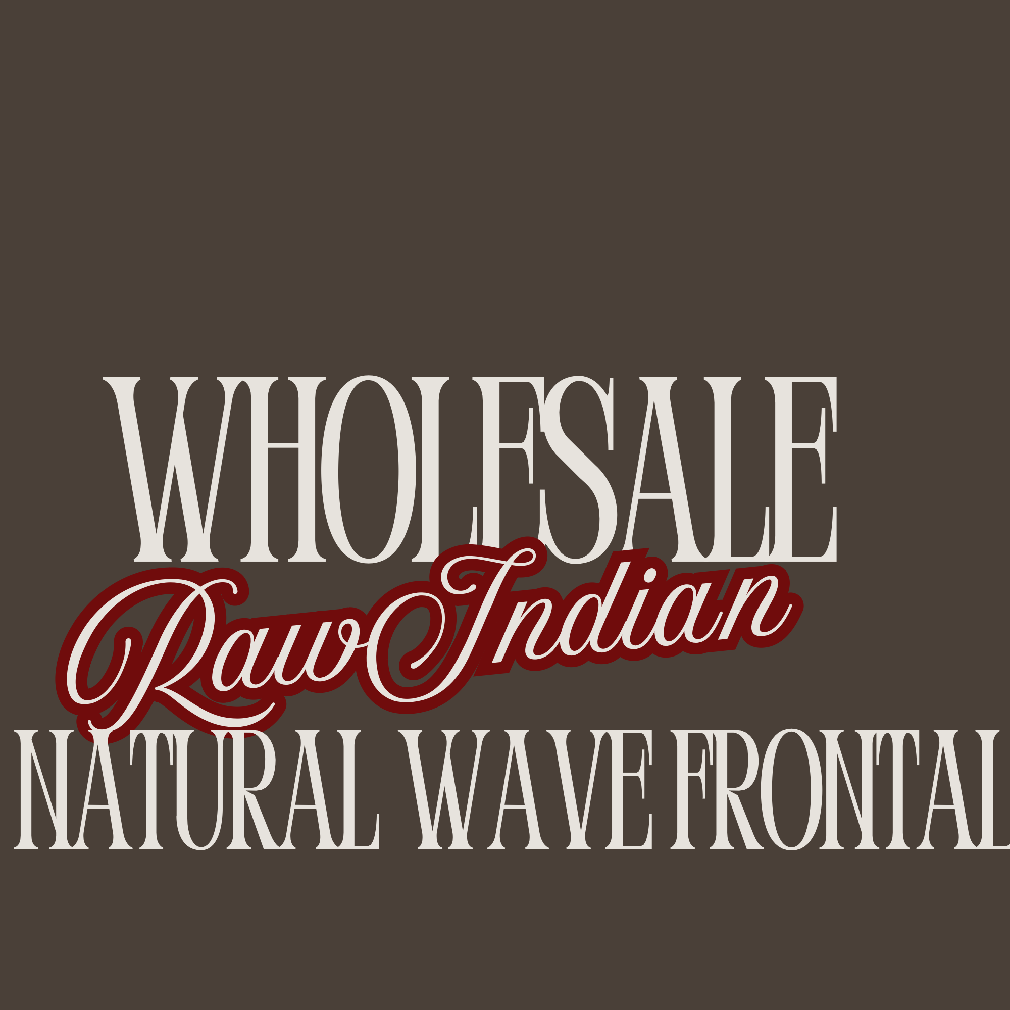 Wholesale Raw Indian HD Natural Wave Frontal