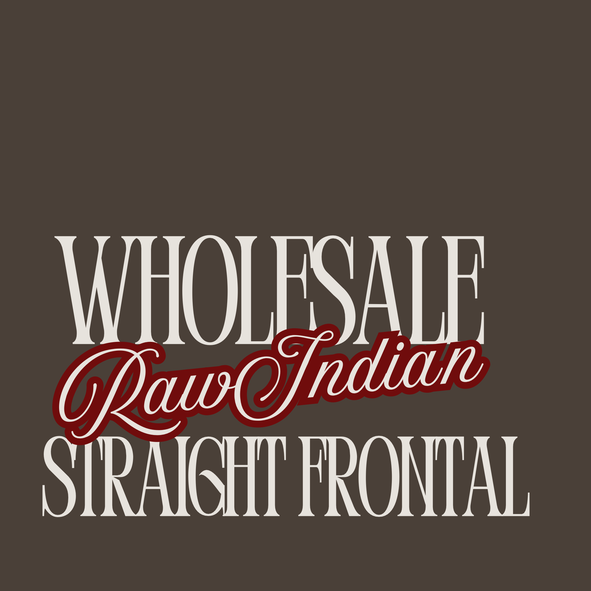 Wholesale Raw Indian HD Straight Frontal